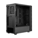 Caja Cooler Master MB600L V2 - Para ATX / Micro-ATX, conectores 2x USB 3.2, vidrio templado, 1x abanico de 120mm Trasero, color negro. MB600L2-KGNN-SC1