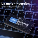 Memoria Ram SODIMM Crucial - Capacidad de 16GB DDR5, 5600MT/s, ECC, CL46, 1.1V, color negro CT16G56C46S5