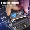 Memoria Ram SODIMM Crucial - Capacidad de 16GB DDR5, 5600MT/s, ECC, CL46, 1.1V, color negro CT16G56C46S5