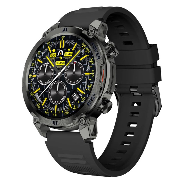 Reloj inteligente Argom Skeiwatch C70 ARG-WT-6070BK - Pantalla TFT 1.39" , Bluetooth 5.3, IP67, Correa Adicional, Negro
