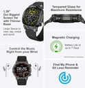 Reloj inteligente Argom Skeiwatch C70 ARG-WT-6070BK - Pantalla TFT 1.39" , Bluetooth 5.3, IP67, Correa Adicional, Negro