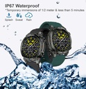 Reloj inteligente Argom Skeiwatch C70 ARG-WT-6070BK - Pantalla TFT 1.39" , Bluetooth 5.3, IP67, Correa Adicional, Negro