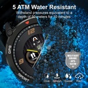 Reloj inteligente Argom SkeiWatch C80 ARG-WT-6080BK - Pantalla 1.43" Amoled , Bluetooth 5.3, Grado Militar, Negro. ARG-WT-6080BK