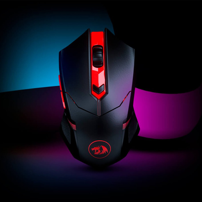 Raton y Mousepad Redragon - Ratón óptico y mousepad , inalambrico, color negro. M601WL-BA
