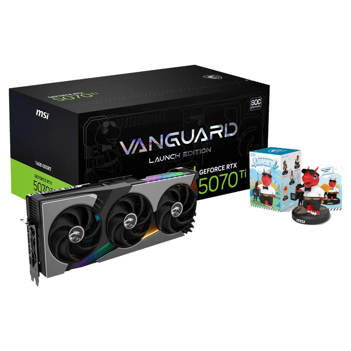 Tarjeta de video MSI GeForce RTX™ 5070 Ti 16G VENTUS 3X OC PLUS - Capacidad de 16G, GDDR7, 256-bit, PCI Express® Gen 5, 1x HDMI™ 2.1b, 3x DisplayPort(v2.1a), 3x abanicos. GeForce RTX 5070 Ti 16G VENTUS 3X OC
