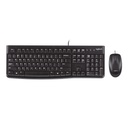 Teclado & Ratón óptico Logitech MK120 - Resistente a salpicaduras, Inglés, Negro, USB 920-002565