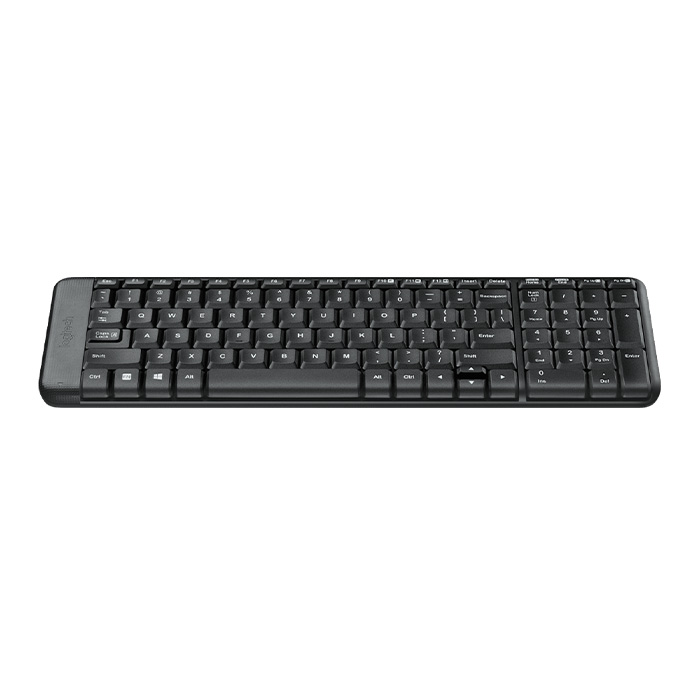 Teclado Logitech Wireless Desktop MK220 - Compacta combinación de teclado y ratón, inalámbricos, receptor usb, español, color negro. 920-004430/003155