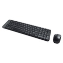 Teclado Logitech Wireless Desktop MK220 - Compacta combinación de teclado y ratón, inalámbricos, receptor usb, español, color negro. 920-004430/003155