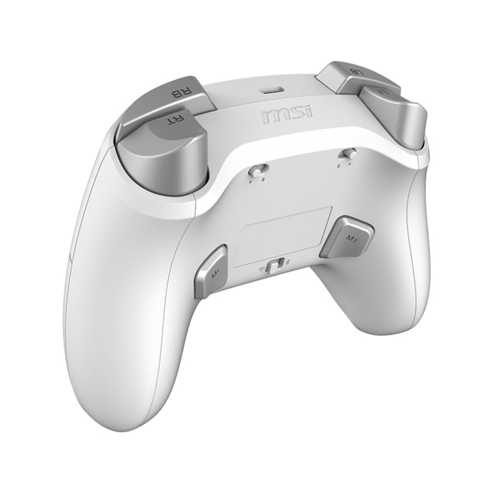 Gamepad MSI Force FORCE GC300 W - Control de juego 2.4 GHz inalámbrico, Bluetooth,  motores de vibración dual, Interfaz USB-C 2.0, compatible con Windows 10, android, batería de litio, color negro. FORCE GC300 W (copia)