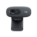 Webcams Logitech HD C270 - Resolución 1280 x 720, micrófono integrado con rightsound, clip/base universal, usb 2.0. 960-000621/947/694