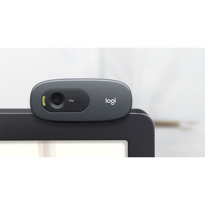 Webcams Logitech HD C270 - Resolución 1280 x 720, micrófono integrado con rightsound, clip/base universal, usb 2.0. 960-000621/947/694