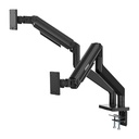 Soporte MSI para Monitor - Para 2 monitor LCD/LED, VESA 75x75/100x100 soporta 19" hasta 49", hasta 44,09 lb, color negro. MAG MT201D