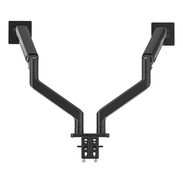 Soporte MSI para Monitor - Para 2 monitor LCD/LED, VESA 75x75/100x100 soporta 19" hasta 49", hasta 44,09 lb, color negro. MAG MT201D