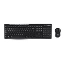 Teclado Logitech Wireless Desktop MK270 - Combo de teclado y ratón inalámbricos, 2.4Ghz, nano receptor usb, español, color negro. 920-004432