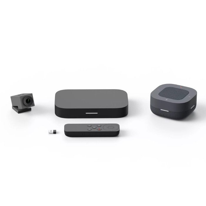 ASUS Google Meet Hardware Kits, Cámara UHD 4k, Micrófono con altavoz Cancelación activa de eco, Panel de control de pantalla táctil. GQE20A-B7001UN