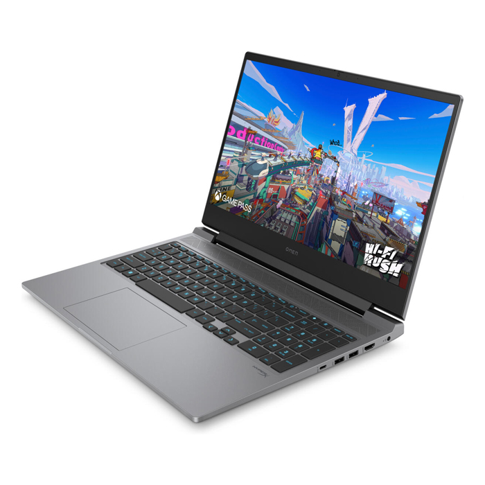 Laptop HP OMEN 16 - Pantalla de 16.1" Full HD, Intel Core™ i7-14650HX, 32GB DDR5, 1TB SSD M.2 NVME, Webcam, WiFi, Bluetooth, Gráficos NVIDIA® GeForce RTX™ 4060 8GB GDDR6, Windows 11 Home Ingles, Color Gris. 9R8T5UA#ABA