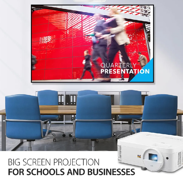 Proyector Viewsonic LS500 WH - 3000 Lumens, Resolución WXGA (1280x800), Contraste: 3.000.000:1, Lámpara Hasta 30,000 Horas, HDMI, RS232, LS500WH.