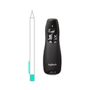 Logitech Wireless Presenter R400 - Presentador inalámbrico con puntero láser, alcance 15m, receptor usb. 910-001354