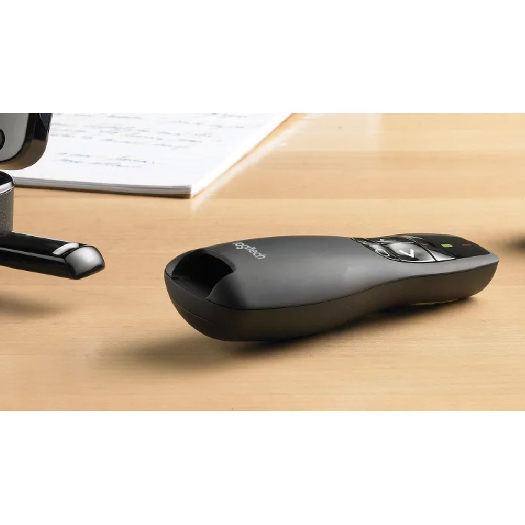 Logitech Wireless Presenter R400 - Presentador inalámbrico con puntero láser, alcance 15m, receptor usb. 910-001354