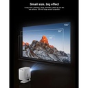 Mini proyector portátil C600 - 4K (1080P), WiFi, Bluetooth, HDMI, USB, Android 11, Wi-Fi 6, BT5.0, corrección trapezoidal automática Pantalla hasta 150 pulgadas, Blanco. C600
