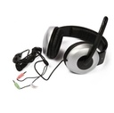 Auricular Genius HS-05A - Audífono con micrófono deluxe, flexible, controles en línea, cable enrollable, color negro/gris.