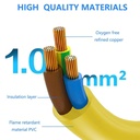Cable Adaptador O.E.M - 12 AWG de 15 amperios a 20 amperios [4 en 1], para Nema 5-15P a 5-20R, 5-15P a 6-15R, 5-15P a 6-20R, 12 AWG de 15A a 20A. NEMA TH26AC