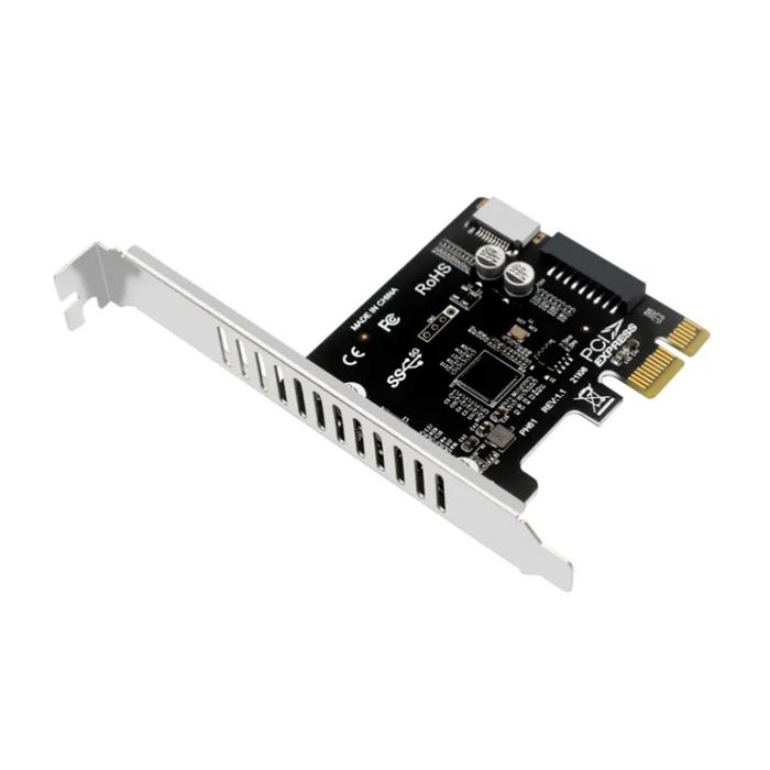 Adaptador para Tarjeta Madre - USB 3.0 (USB3.1 Gen 2) Cabezal interno (19 pines) a USB 3.1/3.2 Tipo-C (20 pines) Panel frontal. (copia)