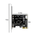 Adaptador para Tarjeta Madre - USB 3.0 (USB3.1 Gen 2) Cabezal interno (19 pines) a USB 3.1/3.2 Tipo-C (20 pines) Panel frontal. (copia)