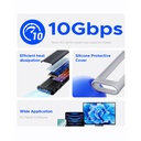 Caja Portable ORICO SSD - SSD M.2 NVMe, 10 Gbps con funda protectora de siliconaUSB Tipo C tamaño 2230/2242/2260/2280(hasta 2TB) (M.2 SATA) M2PV-C3 (copia)