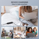 Adaptador para Laptop universal ‎- USB tipo C de 90W, 20V, 3.25A, Lenovo, HP, Dell, Asus, Samsung, Acer (Compatible con carga USB C de 100 W, 90 W, 65 W). DE130W (copia)