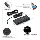 Adaptador para Laptop universal ‎- USB tipo C de 90W, 20V, 3.25A, Lenovo, HP, Dell, Asus, Samsung, Acer (Compatible con carga USB C de 100 W, 90 W, 65 W). DE130W (copia)