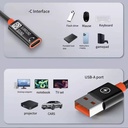 Cable de extensión adaptador O.E.M. - USB 3.0 a tipo C adaptador de 1M para teléfono móvil, ordenador, convertidor de auriculares, 1Metro. Z59
