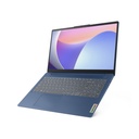 Laptop Lenovo 83ER00BQGJ IdeaPad Slim 3 15IAH8 Pantalla 15.6" FHD, Intel Core i5-12450H, 16GB Soldada, SSD 512GB M.2 NVMe 2242, Webcam, WiFi 6, Bluetooth 5.2, Windows 11 Home Español, Azul.
