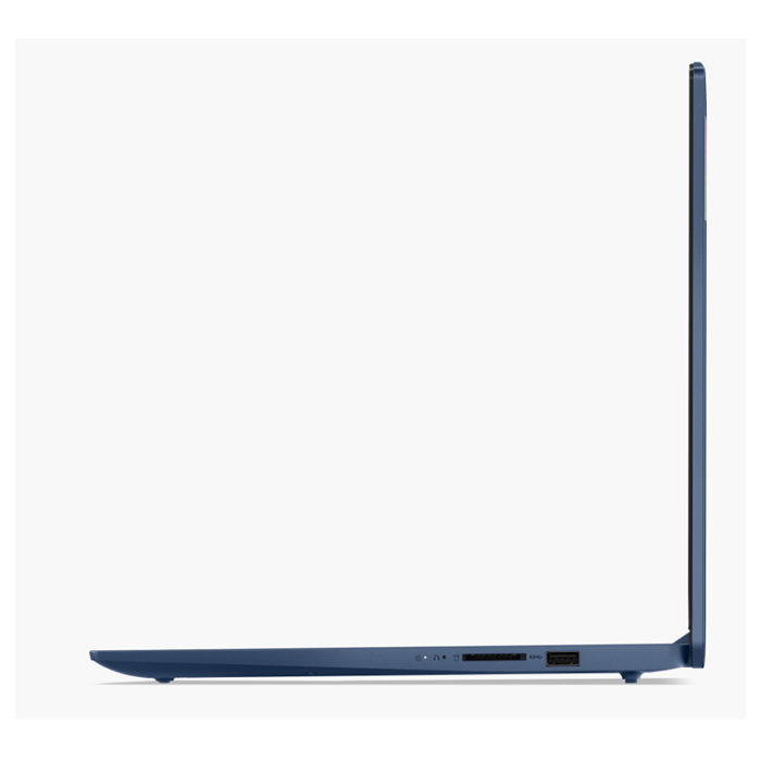 Laptop Lenovo 83ER00BQGJ IdeaPad Slim 3 15IAH8 Pantalla 15.6" FHD, Intel Core i5-12450H, 16GB Soldada, SSD 512GB M.2 NVMe 2242, Webcam, WiFi 6, Bluetooth 5.2, Windows 11 Home Español, Azul.