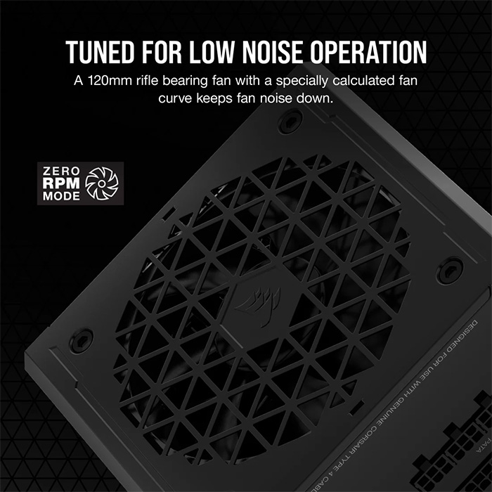 Fuente de Poder Corsair RM850e - Potencia de 850W ATX, conexiones 3 x PCI-Express, 7x SATA, certificado 80 PLUS Gold. CP-9020263-NA