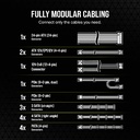 Fuente de Poder Corsair RM850e - Potencia de 850W ATX, conexiones 3 x PCI-Express, 7x SATA, certificado 80 PLUS Gold. CP-9020263-NA