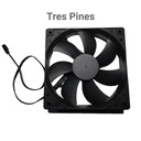 Cooler Master - Abanico para Gabinete (Case) 120mm, 1200rpm, Conector de 3 Pines, Negro. 200029950-GP