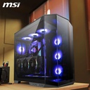 Caja Micro - ATX Tower MAG PANO - ARGB, 1 x USB 3.2 Gen 1 Tipo-A, 1 x USB 3.2 Gen 2x2 Tipo-C, 1 x Salida de audio/Entrada de micrófono, 1 x Botón de interruptor LED, 1 x Botón de encendido, Color Negro. MAG PANO 100R PZ