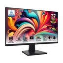 Monitor Flat PRO MSI - 27", 2560x1440 (WQHD), 100Hz, 1ms, 16:9, 1300:1, 2x HDMI™ 2.0b, 1x DisplayPort 1.2a, Bocina, Color: Negro. PRO MP275Q