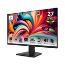 Monitor Flat PRO MSI - 27", 2560x1440 (WQHD), 100Hz, 1ms, 16:9, 1300:1, 2x HDMI™ 2.0b, 1x DisplayPort 1.2a, Bocina, Color: Negro. PRO MP275Q