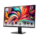 Monitor Flat PRO MSI - 27", UHD 3840 x 2160, 60Hz, 4ms, 16:9, 1000:1, 2x HDMI™ 2.0b, 1x DisplayPort 1.4a, Bocina, Color: Negro. PRO MP273U