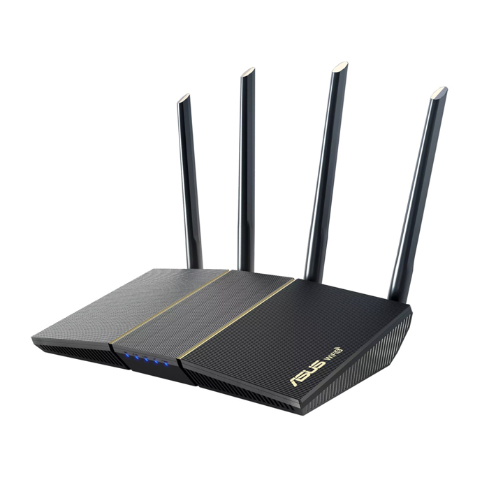 Red Inalambrica Asus RT-AX57 - AX3000 dual band WiFi 6, tecnología ASUS AiMesh WiFi, 2402Mbps + 574Mbps (5.0Ghz/2.4Ghz), RJ-45, 10/100/1000Mbps, cifrado WPA/WPA2/WPA3-Personal, WPA/WPA2-Enterprise. RT-AX57