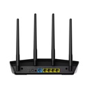 Red Inalambrica Asus RT-AX57 - AX3000 dual band WiFi 6, tecnología ASUS AiMesh WiFi, 2402Mbps + 574Mbps (5.0Ghz/2.4Ghz), RJ-45, 10/100/1000Mbps, cifrado WPA/WPA2/WPA3-Personal, WPA/WPA2-Enterprise. RT-AX57