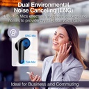 Auricular Argom SkeiPods E20 - Audífonos con Micrófono, Inalámbrico, Bluetooth, Cancelacion de ruido, Negro. ARG-HS-5020BK.
