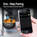 Auricular Argom SkeiPods E20 - Audífonos con Micrófono, Inalámbrico, Bluetooth, Cancelacion de ruido, Negro. ARG-HS-5020BK.