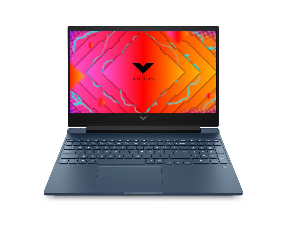 Laptop HP Victus 15-fa1097la - Pantalla 15.6" Full HD 144 Hz IPS, i7-13620H, 16GB DDR4(2X8), 1TB SSD NVME M.2, webcam, wifi, bluetooth, GPU NVIDIA® GeForce RTX™ 4050(GDDR6 6GB), Windows 11 Home español, color Azul. A14LJLA#ABM