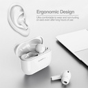 Auricular Argom SKEIPODS E72 - Audífonos con Micrófono, Resistente al Agua IPx4, Inalámbrico, Bluetooth, Cancelación de Ruido, Azul. ARG-HS-5072BB