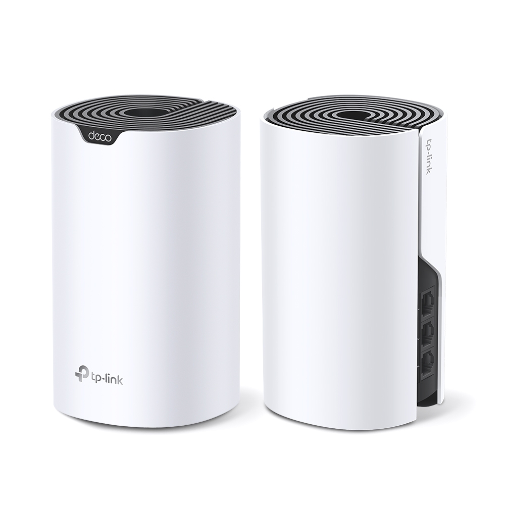 Router Inalámbrico TP-Link DECO S7 (2PACK) AX1800 - 3x3 MU-MIMO, 802.11ac (600Mbps+1300Mbps), banda dual 2.4GHz/5GHz, 3 puertos 10/100/1000Mbps. DECO S7 (2PACK)