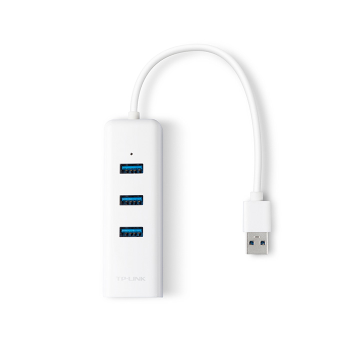 HUB Adaptador TP-LINK UE330 - USB 2 en 1, de 3 puertos USB 3.0 y adaptador ethernet gigabit.