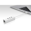 HUB Adaptador TP-LINK UE330 - USB 2 en 1, de 3 puertos USB 3.0 y adaptador ethernet gigabit.